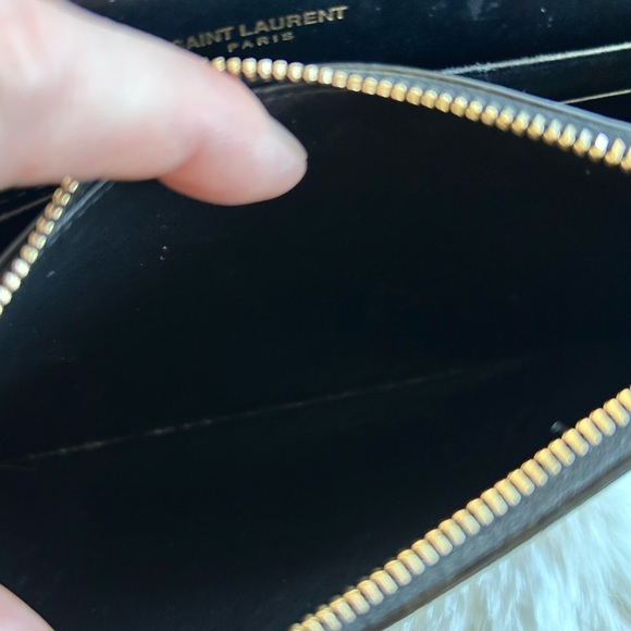 Auth Special Edition YSL Kate Suede Shoulder Bag W/ Gold Hardware - Picture 13 of 13